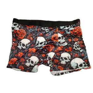 Skull Roses Gothic XL/2XL 3D Print Boxer Briefs 34 X 3